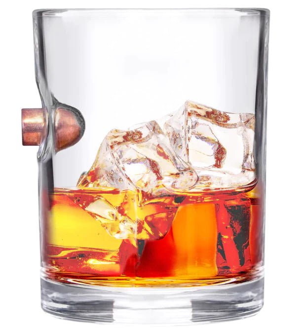 Lucky Shot - Whiskyglas mit .45 Pistolengeschoss - MantisX.de