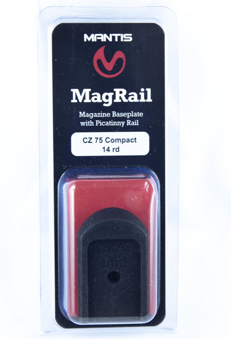 MAGRAIL - CZ 75 COMPACT 14RD 9mm- MAGAZIN-BODENPLATTEN-SCHIENENADAPTER - MantisX.de